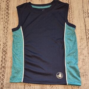 Body Glove Boys' Navy and Teal Athletic Tank Sz 5